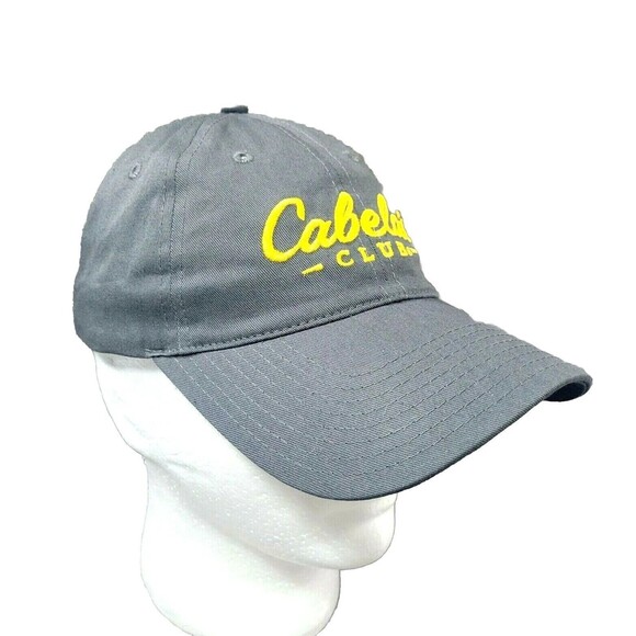 Cabelas Club Cap Hat Gray Embroidered‎ Adjustable Hunting Fishing Camping - Picture 1 of 5